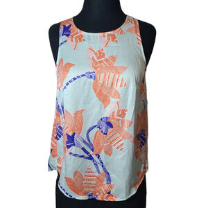 Daniel Rainn top blouse crew neck sleeveless sz petite Small